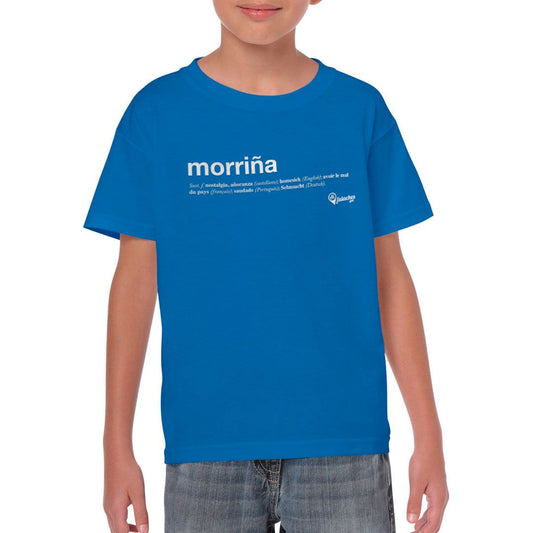 Camiseta infantil morriña azul