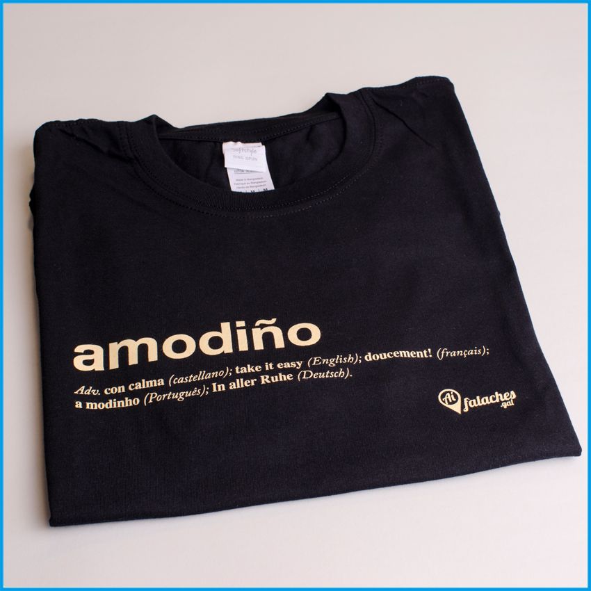 camiseta amodiño negra