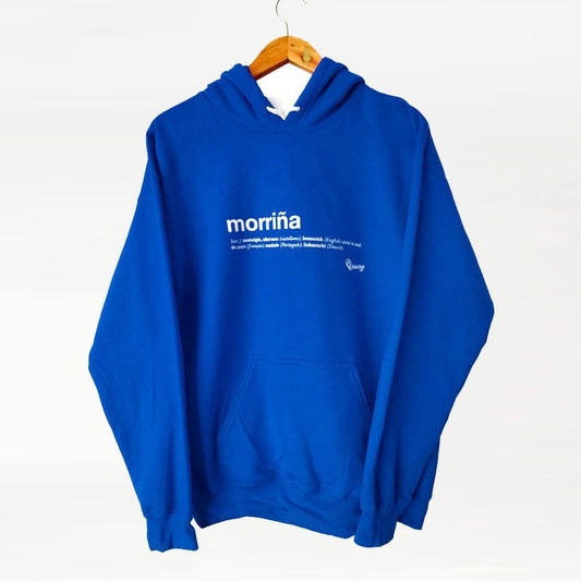 Suadoiro morriña azul e branco