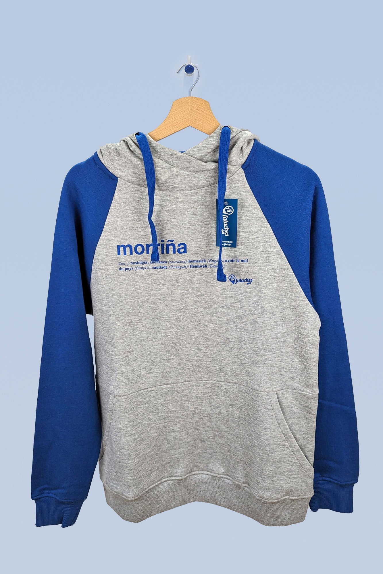 suadoiro morriña mangas azuis